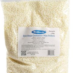 Soy Container Wax pellets 1.5 Kg, W, 1.5kG (FREE POSTAGE)