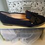 Shoes  Miss KG three pairs , two black & one navy , one patent , and one suede, Image 5