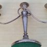 Silver-plated, three-armed candelabra Image 7