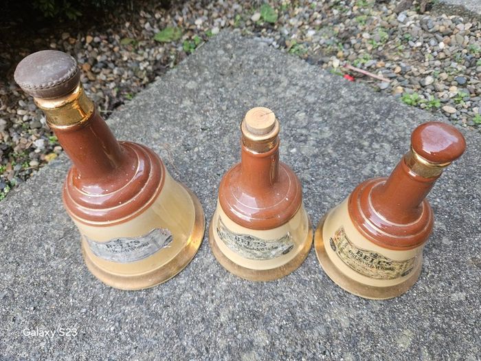 Whiskey bottles  Bells Scotch Whiskey Wade jars