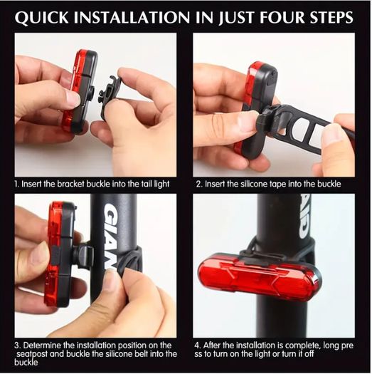 bike lights USB Rechargeable light set for bike & Power Bank