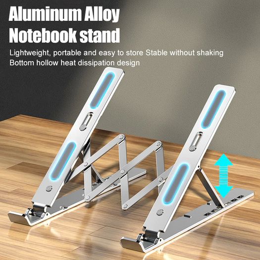 BRAND NEW Aluminium Foldable Stand Compatible with 10 to 15.6 Inches Notebook Adjustable Support Base for Laptops(SILVER)
