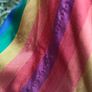 Rainbow striped shirt sleeve festival blazer uk12 Image 7