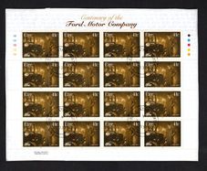 2003 Ireland Centenary of Ford Motor Company Commemorative Stamp Sheetlet 1B1B1B1B1B Fine CDS Used with Dublin cancel of 30th June 2004 (First day of issued) on envelope extract.