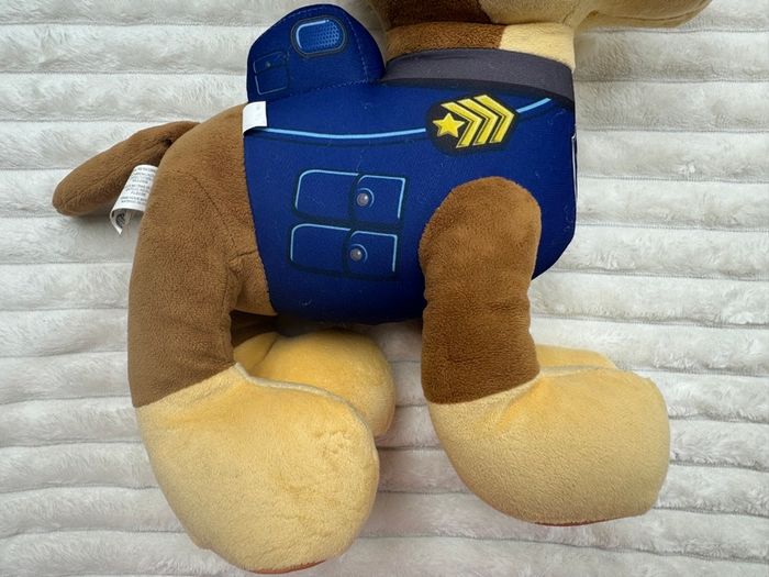 Nickelodeon Paw Patrol Chase Large approx 16" Plush Spin Master Used Please look at the pictures