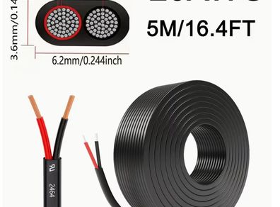 1pc 1-Type (2-Conductor) 20 AWG/0.518mm