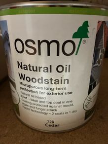 Osmo Natural Oil Woodstain colour cedar