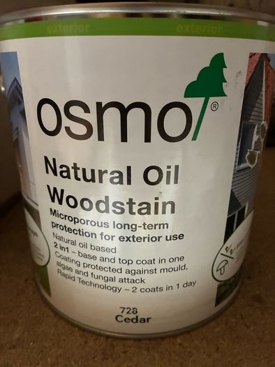 Osmo Natural Oil Woodstain colour cedar