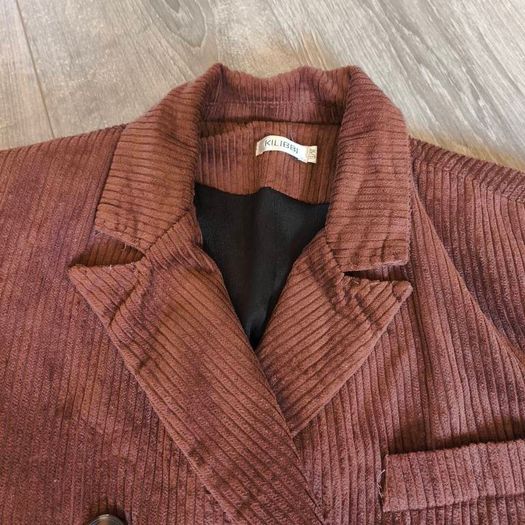 Brown velvet blazer, size 10