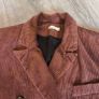 Brown velvet blazer, size 10 Image 4
