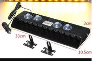 12V 12 LED 12W Yellow Car Vehicle Emergency Strobe Flash Warning Light Flashing Lights