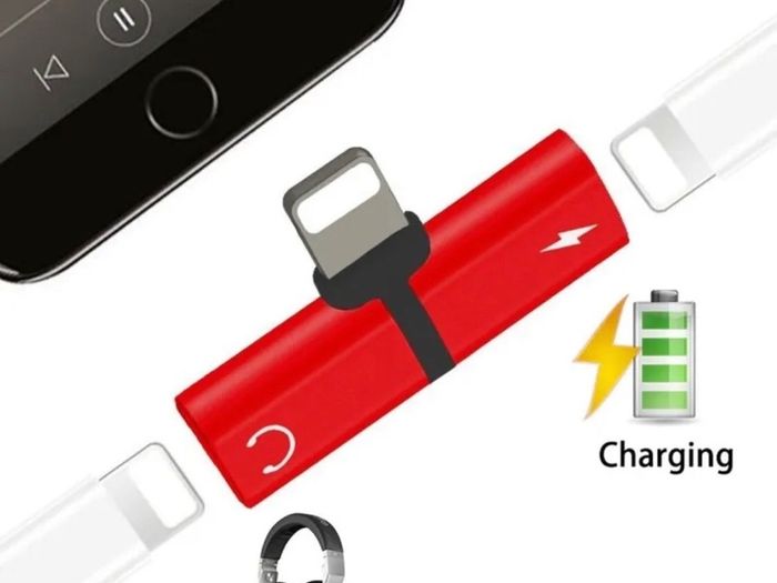2in1 8 Pin iPhone Charger and Audio Adapter For iPhone XR XS 11 12 8 7 Plus