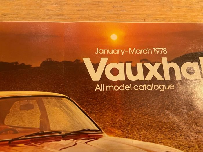 1978 Vauxhall Sales Brochure (Original)