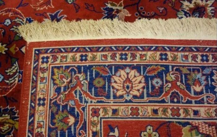 Hand-knotted Persian Tabrizian Rug