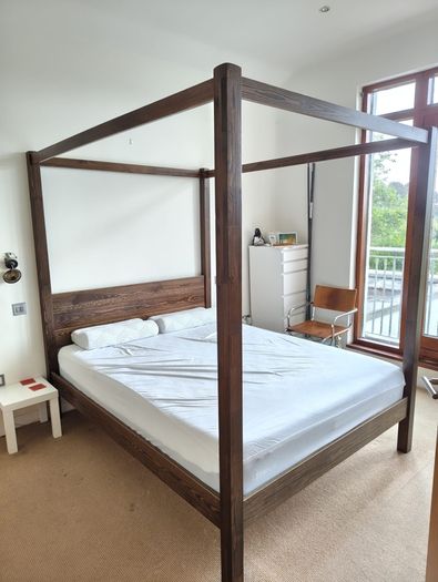 Get Laid Beds Classic Four Poster Canopy Bed EU King