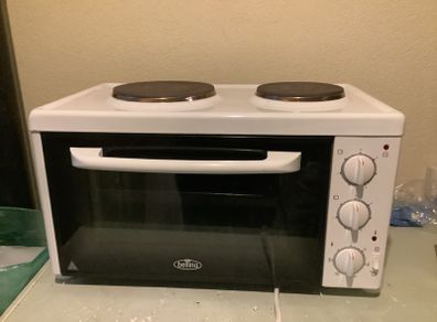Belling mini cooker with twin hobs