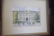 a lovely irish water  colour painting of trinity college dublin