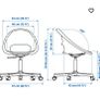 White Swivel Chair Image 5