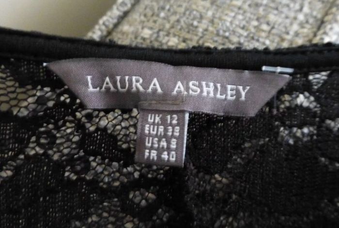 Laura Ashley black lace dress