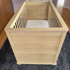 Mamas and Papas Oak Cot & Changing Table