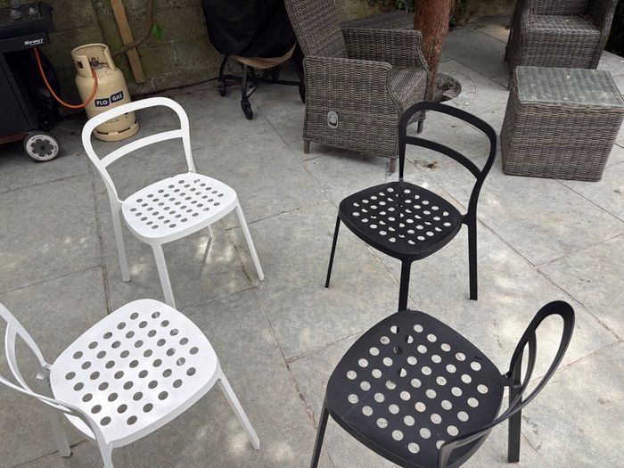 Metal chairs