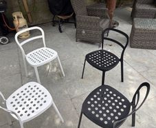 Metal chairs