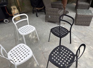 Metal chairs