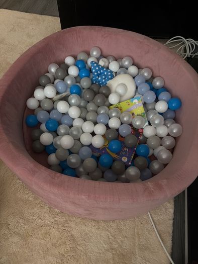 Pink Baby Ball Pit with Balls