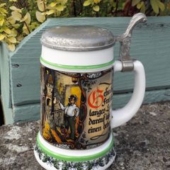 STEIN - Toast for Health -  White Glass