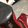 Ladies red leather boots size 5 reduced Image 4