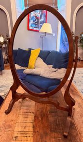 Vintage Oval Reprodux Mirror