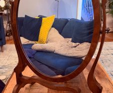 Vintage Oval Reprodux Mirror