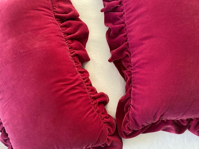 Velvet Frill Cushions