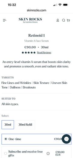 Skin Rocks Retinod by Caroline Hirons