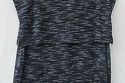 Brand New Per Una Marks&amp; Spencer navy mix midi dress size UK16 EUR44 Postage included