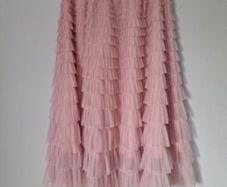 Pink Ruffle skirt size XL, UK 14/16