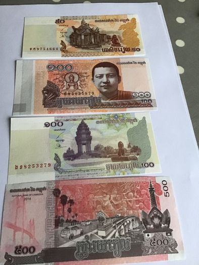 Set of Banknotes from Cambodia