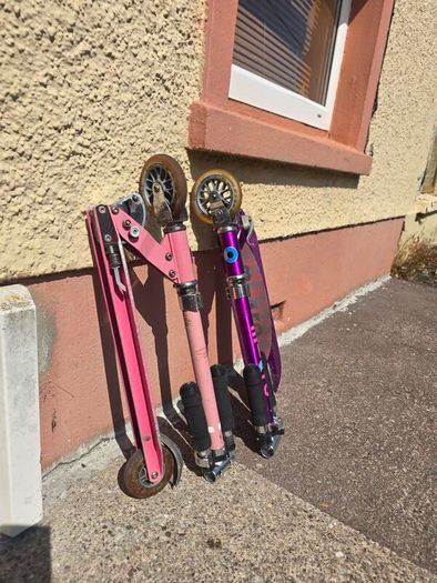 Micro Scooter x 2 One pink and one purple