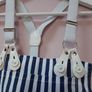 vintage Dungarees 100% cotton with braces Image 2