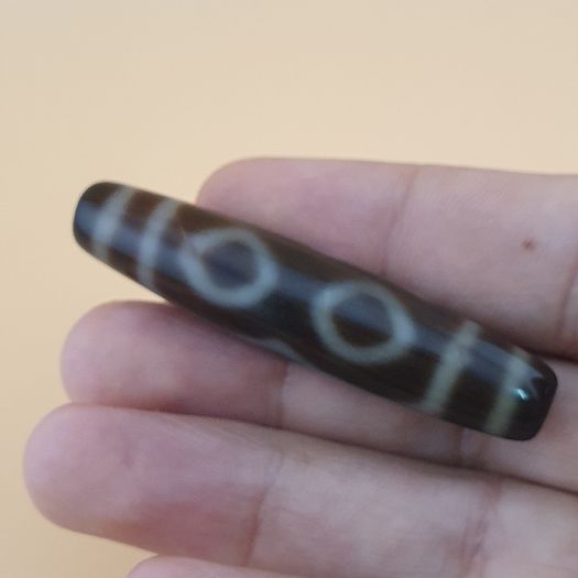 Vintage Himalayan Tibetan 4 Eyes Agate Dzi Bead Amulet