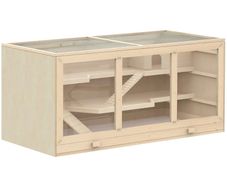 Wooden Large Hamster Cage, Syrian hamster Mouse Rats Mice Rodent Small Animals Hutch Exercise Play House Pen 115L x 57W x 55H(cm)