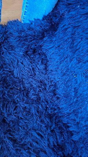 Shaggy Rug small navy blue