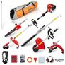 BU-KO 52cc Long Reach Petrol Multi Functional Garden Tool: Petrol Strimmers and Brush Cutter, Extendable Petrol Hedge Trimmer, Pruner Chainsaw, Petrol Grass Trimmers, 75cm Extension Pole, Toolbag Image 4