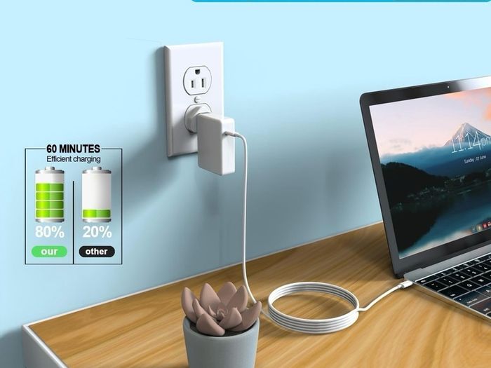 140W USB C Charger Compatible with MacBook Charger : Mac Book Air/Pro Charger for Apple iPad/Laptop/Phone Mac Book Pro 2023 2022 2021 2020 2019 2018 16 15 Power Adapter Plug USB C to C Cable