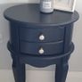 Navy Vintage Style Side Table Image 2