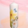 Xl Spring easter yellow daffodils centerpiece candle table home decor Image 2