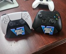 Custom Gaming Controller Stand (PS5 / Xbox) - Vice City Style