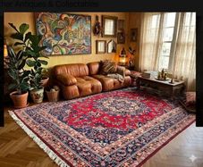Beautiful Persian Sabzevar Mashad 300cm x 200cm Hand Knotted Rug Carpet