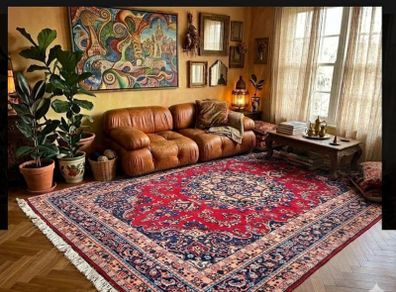 Beautiful Persian Sabzevar Mashad 300cm x 200cm Hand Knotted Rug Carpet