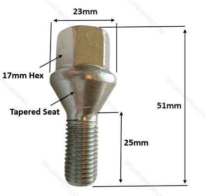 20 x New BMW Wheel Bolts (25mm) 3 Series Models E21 E30 E36 E46 E90 (N20) Delivery